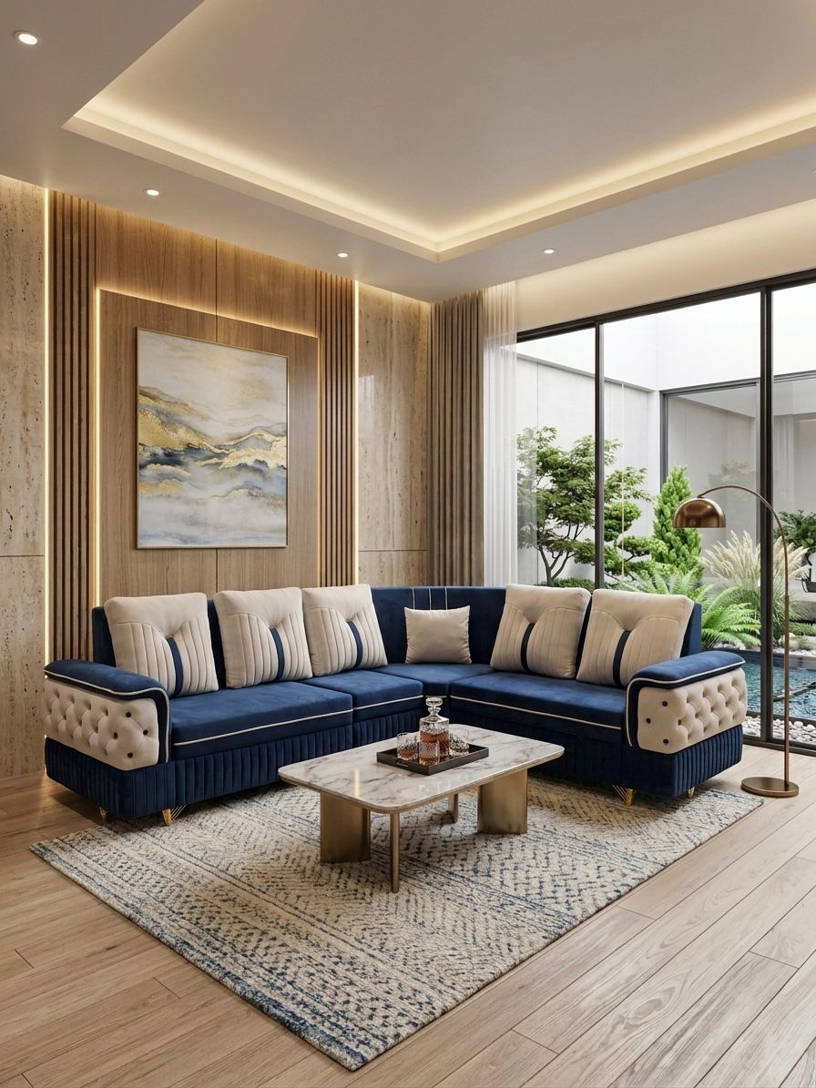 Royal Navy L-Shape Sofa